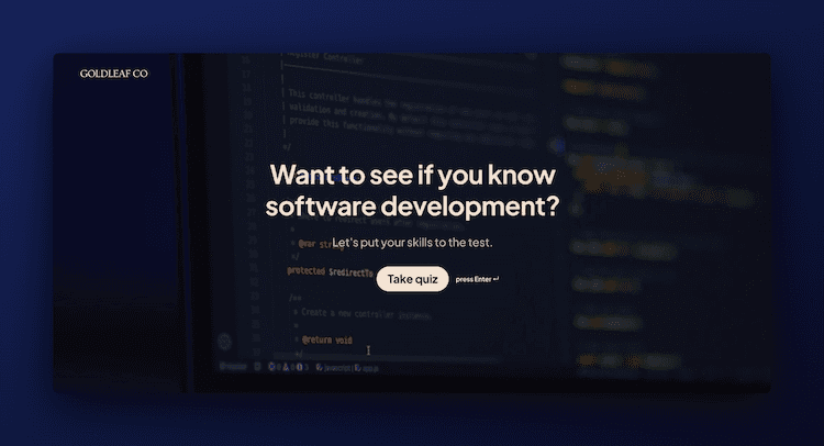 Software Development Quiz